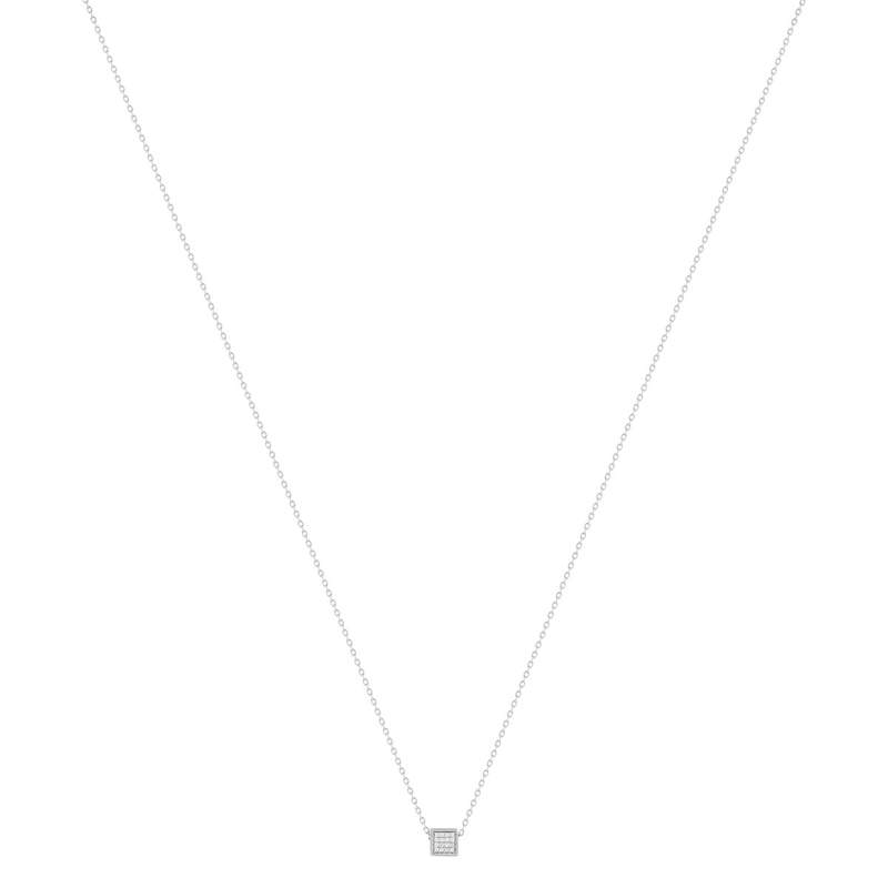 Necklace silver 925 and zirconias 45cm - view 2