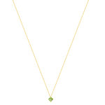 Collier or 375 jaune péridot 0.70ct 45cm - vue 2