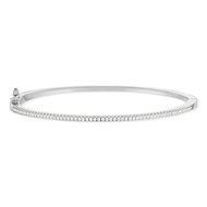 Bracelet argent 925 et zirconias diamètre 60mm