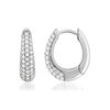 Boucles d'oreilles argent 925 et zirconias - vue V1