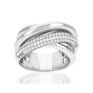 Bague argent 925 et zirconias