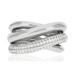 Bague argent 925 et zirconias - vue 3