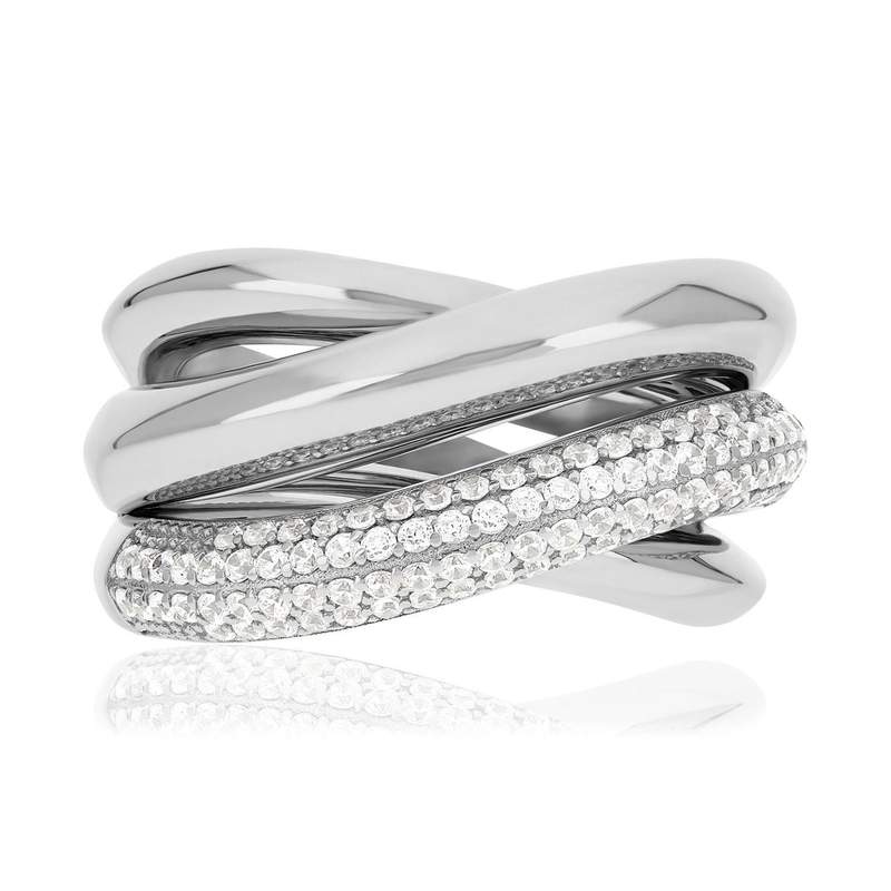 925 silver and zirconia ring - view 3