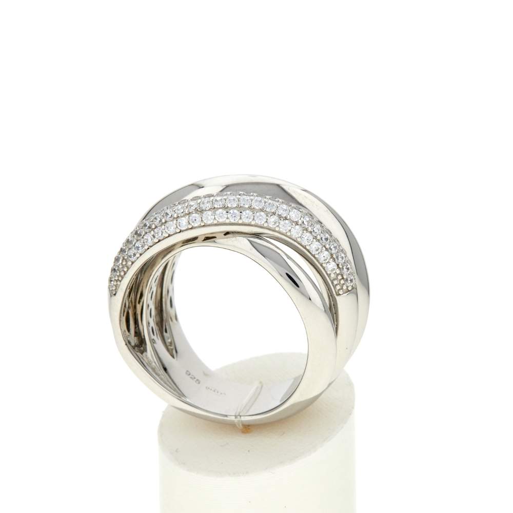 925 silver and zirconia ring - view 2