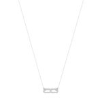 Collier argent 925 et zirconias 45cm - vue 2
