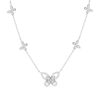 Collier argent 925 et zirconias 45cm - vue V1