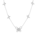 Collier argent 925 et zirconias 45cm - vue 1