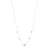 Collier argent 925 et zirconias 45cm - vue V2