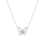 Collier argent 925 et zirconias 45cm - vue 1
