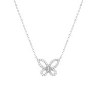 Collier argent 925 et zirconias 45cm