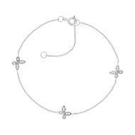 Bracelet argent 925 et zirconias 19cm