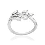 Bague argent 925 et zirconias - vue 1