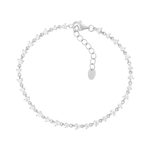 Bracelet argent 925 et zirconias 19,5cm - vue 1
