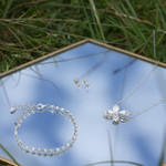 Armband van 925 zilver en zirkonia, 19,5 cm - aanzicht D1