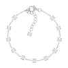 Bracelet argent 925 et zirconias 19cm - vue V1