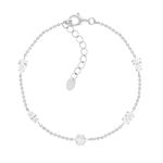Bracelet argent 925 et zirconias 19cm - vue 1