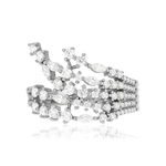 Bague argent 925 et zirconias - vue 3