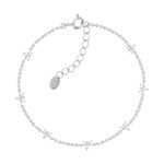 Bracelet argent 925 et zirconias 19cm - vue 1