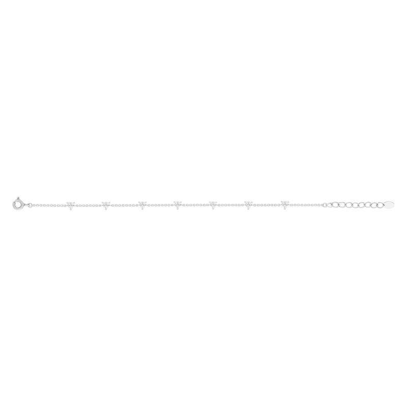 Bracelet argent 925 et zirconias 19cm - vue 2