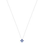 Collier argent 925 pierres synthétiques et zirconias 45cm - vue 2