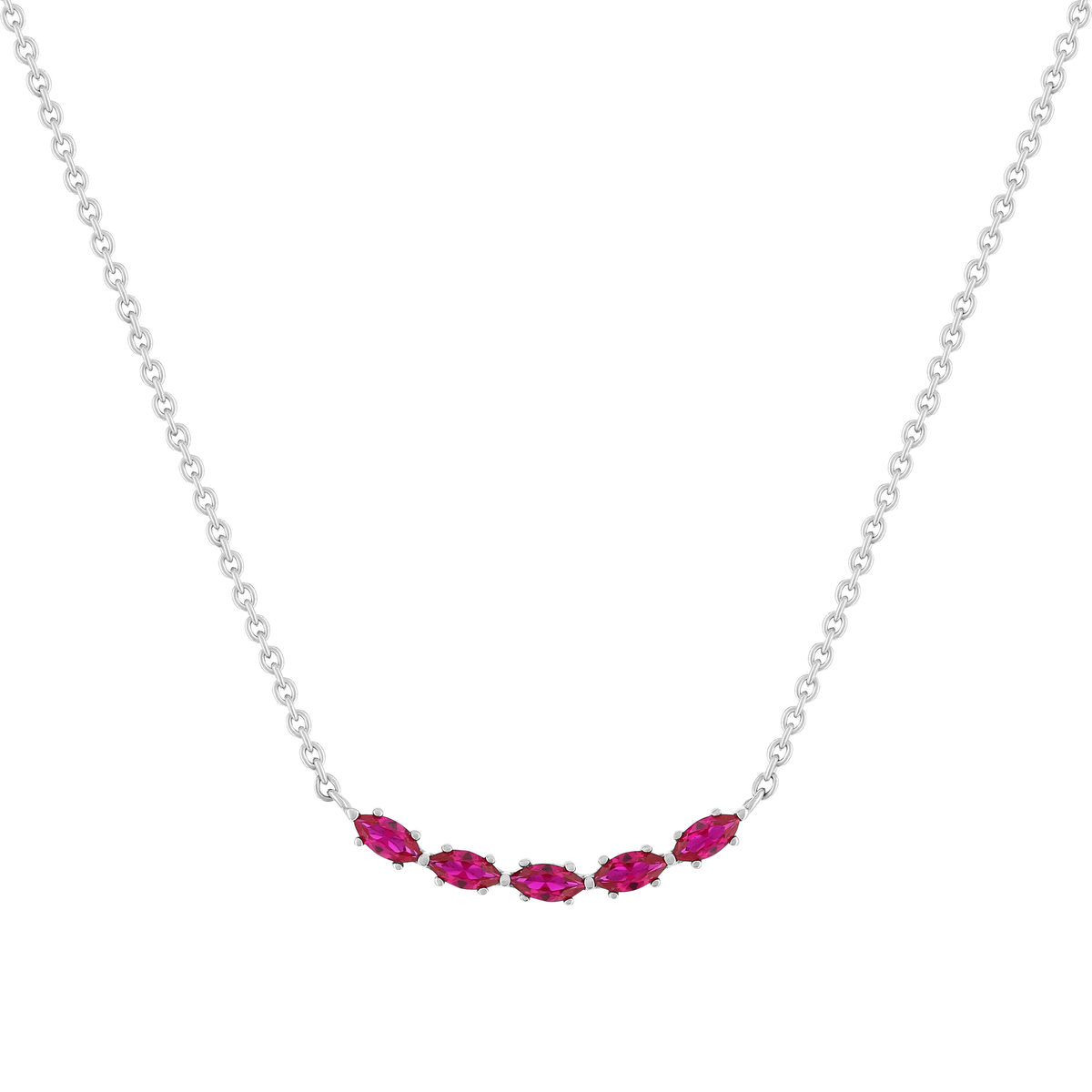 Collier argent 925 et zirconias 45cm