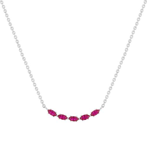 Collier argent 925 et zirconias 45cm