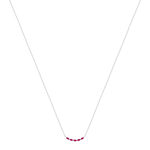 Collier argent 925 et zirconias 45cm - vue 2