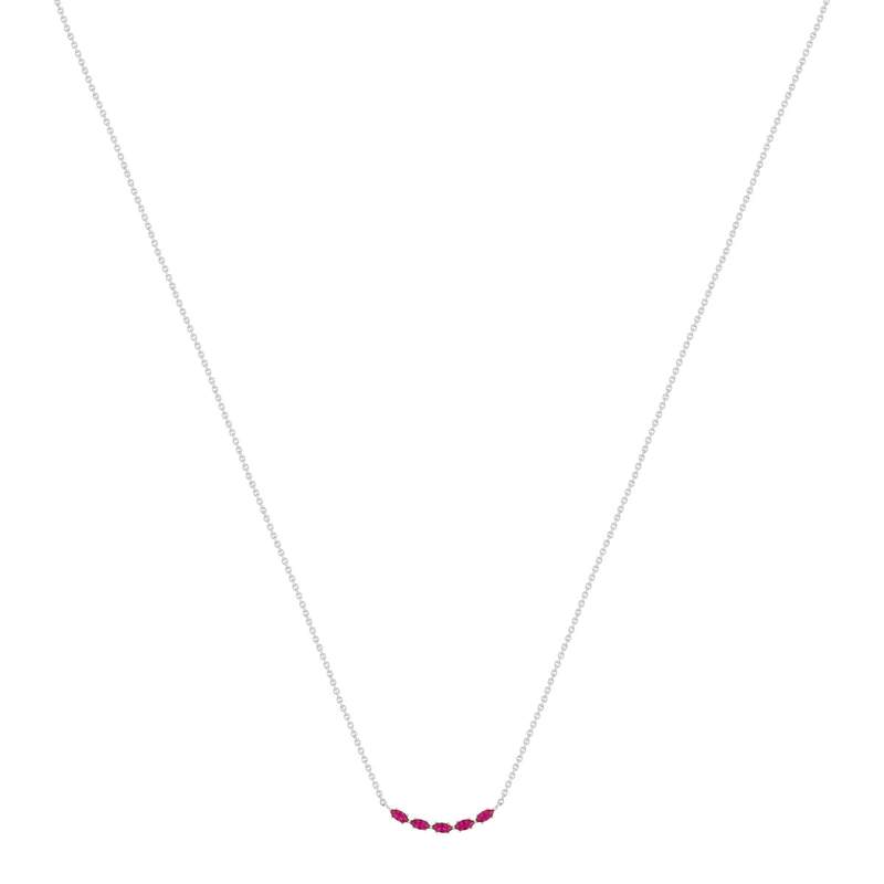 Collier argent 925 et zirconias 45cm - vue 2