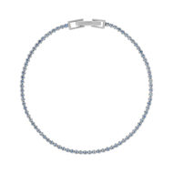 Bracelet argent 925 pierres synthétiques et zirconias 17cm