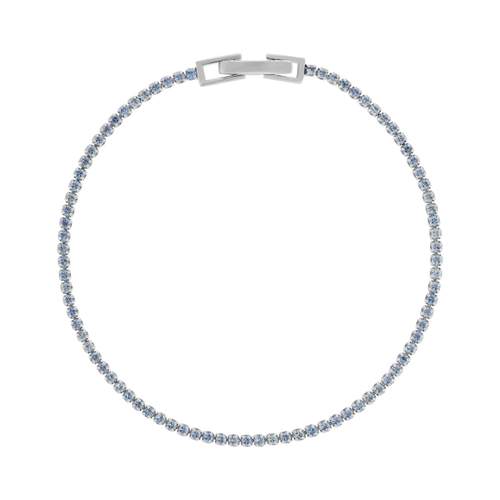 Bracelet argent 925 pierres synthétiques et zirconias 17cm