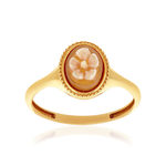 Bague or 375 jaune or camées - vue 1