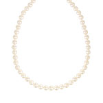 Collier or 750 jaune perles de culture du Japon 45cm - vue 1