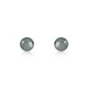 Boucles d'oreilles or 375 blanc perles de Tahiti - vue VD1