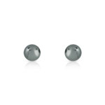 Boucles d'oreilles or 375 blanc perles de Tahiti - vue D1