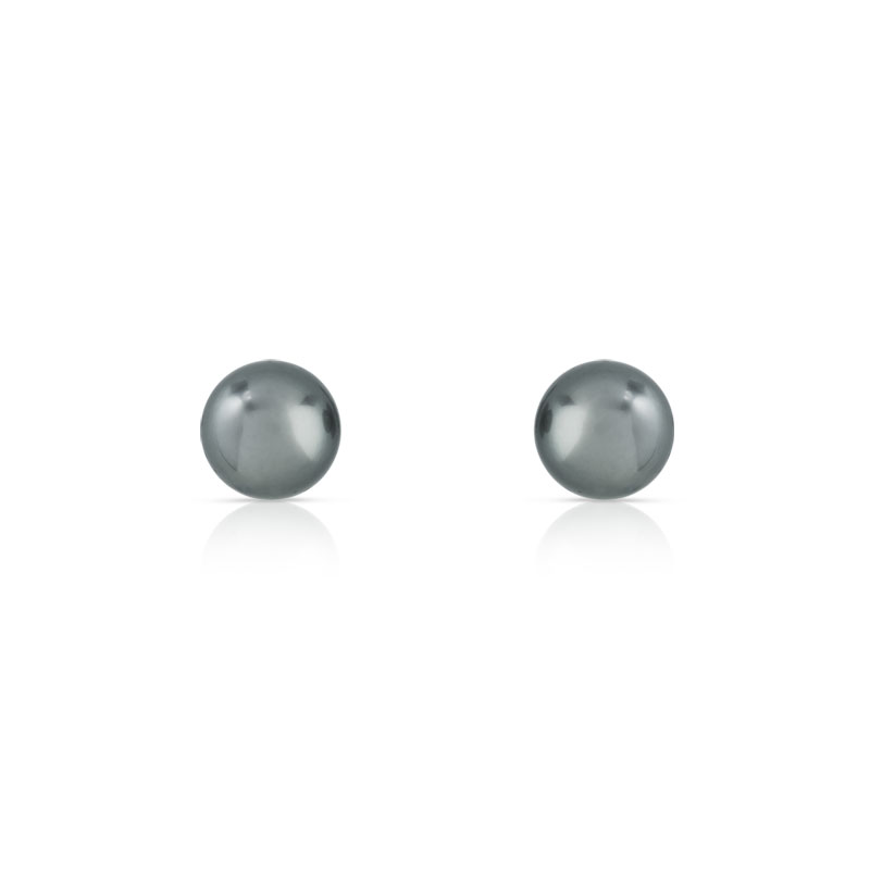 Boucles d'oreilles or 375 jaune perles de Tahiti - vue D1