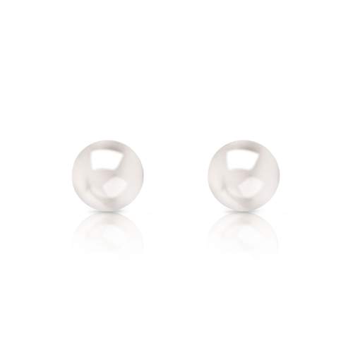 Boucles d'oreilles or 750 jaune perles de culture de Chine