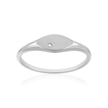 Chevalière argent 925 zirconias