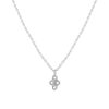 Collier argent 925 zirconias 45 cm - vue V1