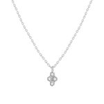 Collier argent 925 zirconias 45 cm - vue 1