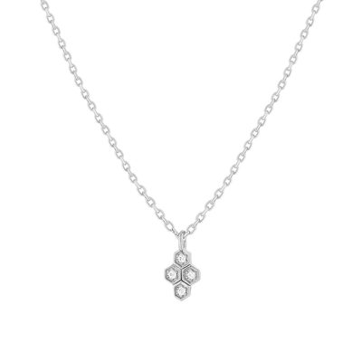 Necklace silver 925 zirconias 45 cm