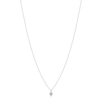 Collier argent 925 zirconias 45 cm