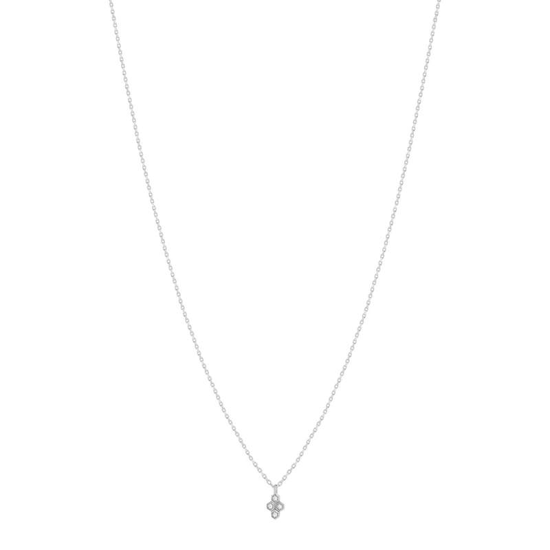 Collier argent 925 zirconias 45 cm - vue 2