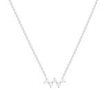 Collier argent 925 zirconias 45 cm - vue 1