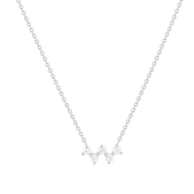 Necklace silver 925 zirconias 45 cm