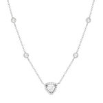 Collier argent 925 zirconias 45 cm - vue 1