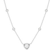 Collier argent 925 zirconias 45 cm