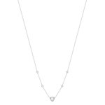 Collier argent 925 zirconias 45 cm - vue 2
