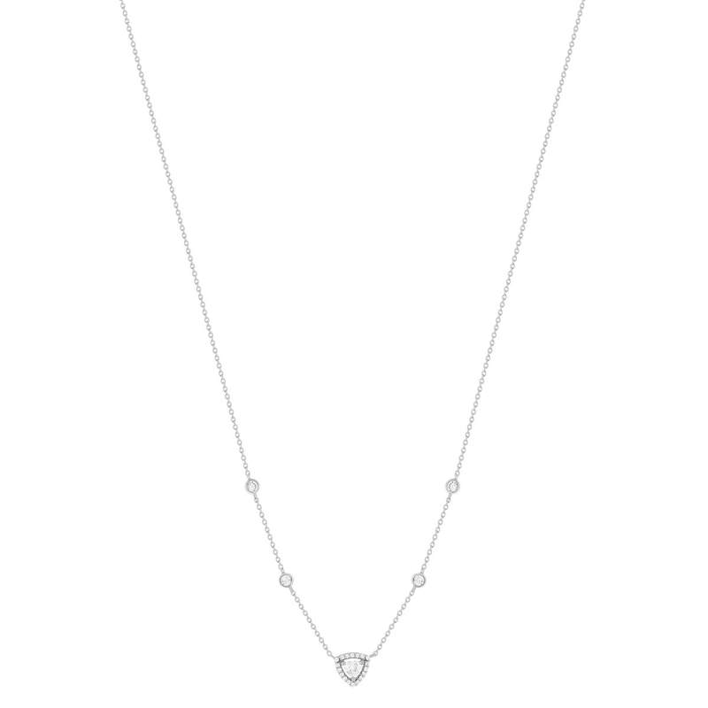 Collier argent 925 zirconias 45 cm - vue 2
