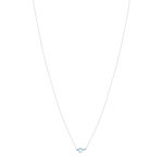 Collier argent 925 topazes traitées 45 cm - vue 2