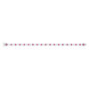 Bracelet argent 925 zirconias rouges et blancs 18cm - vue V2